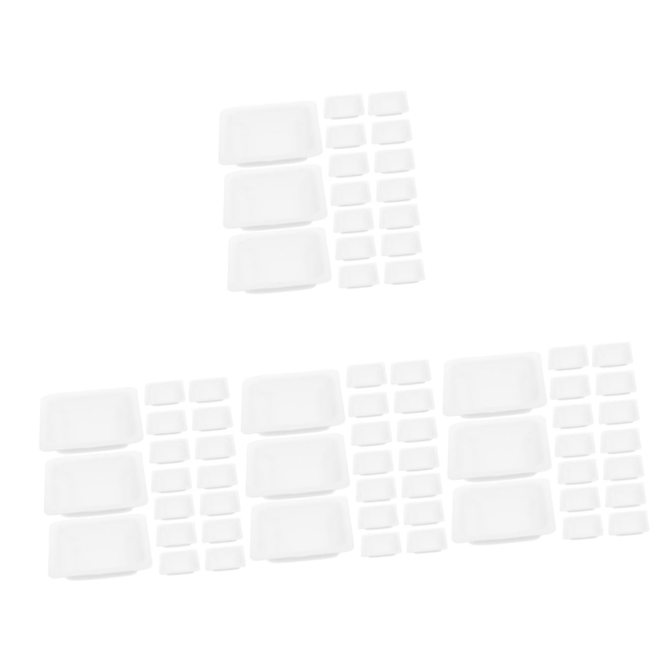 GLEAVI 200pcs Weighing Trays for Lab Weighing Pan Sturdy Chemistry Weigh Boat Scale Pan