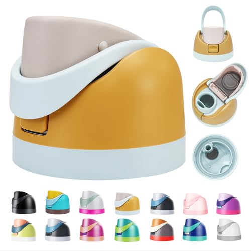 TideBloom Replacement Lid for Owala Freesip, One Button Water Bottle Top Lid Compatible with Owala Cup 16oz 24oz 32oz 40oz, BPA-Free Leakproof Replacement Accessory for Owala Freesip (Khaki)