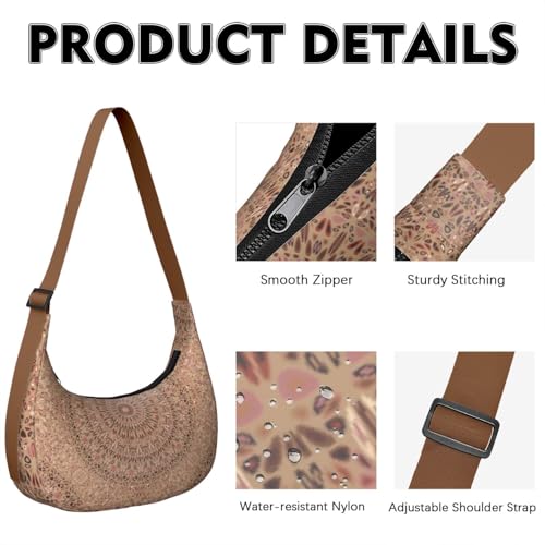 Modern Nylon Crescent Shoulder Bag Crossbody Sling Bag Lightweight Adjustable Strap Work Travel City Commuting2
