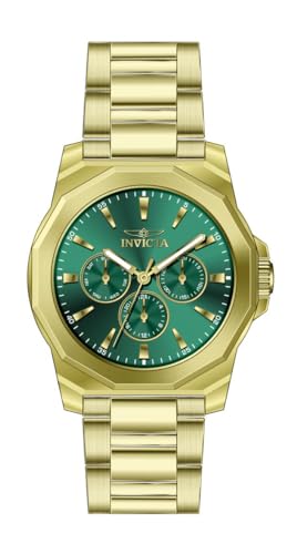 Invicta Men's Speedway 42mm Stainless Steel Quartz Watch, Gold (Model: 46856)