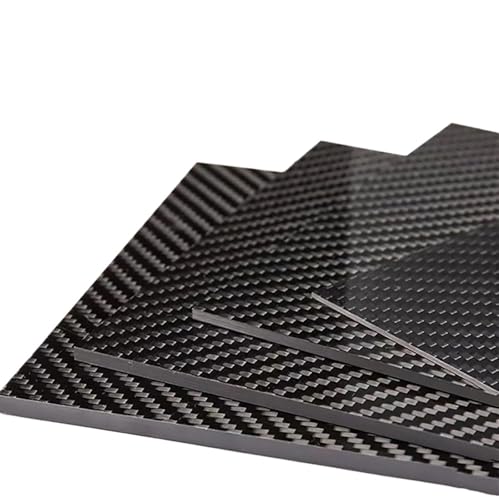 Fibre de carbone 100x100mm 0.6mm mat brillant pour la rénovation de drone et modélisme DIY
