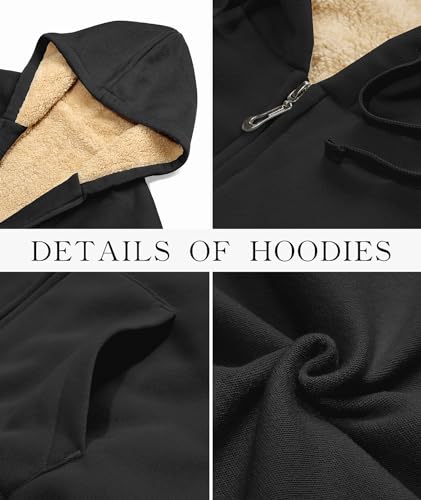 Image of SWISSWELL Hoodies for Women Winter Fleece Sweatshirt - Full Zip Up Thick Sherpa Lined | Full Zip Up Thick Coat, Pockets, Lady Warm Soft Comfy Clothes, Casual Vintage Outerwear Streetwear, Fashion Classic 2026 Top