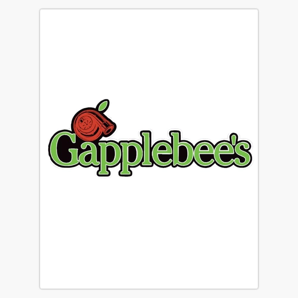 Gapplebees Car Decal Logo Design Sticker Decal Car Window Water Bottle 5"