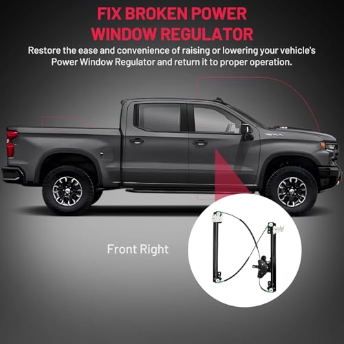 Image of BDFHYK 751-981 Power Window Regulator with Motor Front Right Compatible with Nissan Pathfinder 2014-2015, Compatible with Nissan Pathfinder 2013-2021