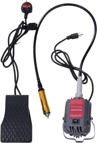 Rotary Tool Flex Shaft Hanging Grinder Carver Electric Multi-Function Metalworking Tools Repair Kit, Foot Pedal Control, Strong Power, Metal Flexible Shaft,for restoring, drilling, grinding, polishing