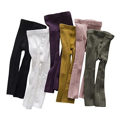 Baby Girls Tights Cable Knit Cotton Leggings Winter Warm Footless Stocking Ankle Length Pants for Kids
