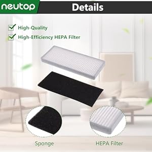 Neutop Replacement Filters Compatible with eufy RoboVac 11S 15T 30 30C 15C 12 25C 35C Robot Vacuums Parts Accessories 9 Pack