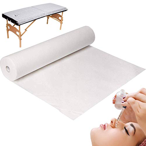 Disposable Non Woven Bed Sheet Rolls - 50 Pieces Breathable Massage Table Paper Non-Woven Fabric,30gms Thick 30