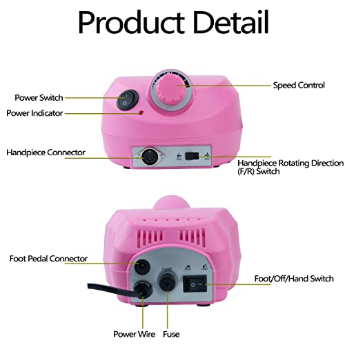 JWGUTS Trapano Elettrico per Unghie, Kit Trapano