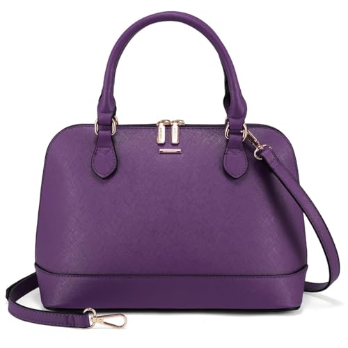 Image of LOVEVOOK Purse for Women Crossbody Bags Classic Double Zip Top Handle Dome Satchel Bag