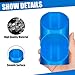Teenyyou 6 Pcs Pipe Insulation Cutting Guide Foam Pipe Cutter Tool in Homes, Industries and Commercial Use Tools Tube Insulation Cutting Fixture 3 Sizes for 15mm, 22mm, 28mm(Blue)