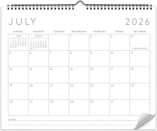 Beautiful 2026 Wall Calendar - Runs until December 2026 - Large 14.5 x 11.5 Office Wall Calendar for Easy Organizing
