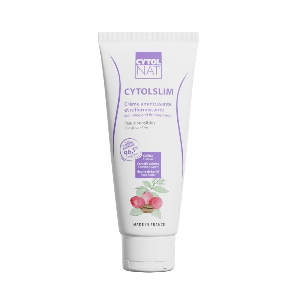 Cytolnat Cytolslim Crème Minceur Anti-Cellulite 200 ml – Soin Amincissant & Raffermissant Corps – Réduit Peau d'Orange – Peaux Sensibles