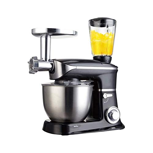 LSK Küchenmaschine Rührer 6.5 L Standmixer Mit Edelstahl-Schüssel 1300W High Power Food Mixer Mit Knethaken, Schneebesen…