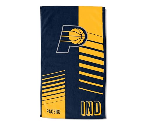 Northwest NBA Indiana Pacers Oversized Microfiber Beach Towel, 40 x 72 Inches – Quick Dry, Sand Resistant, Lightweight, Highly Absorbent, Riser Design