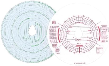 ChartwellKienzle Dual Tachograph Disc (Pack of 100), Red