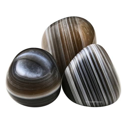 Image of Certified Lace Agate Crystal Healing Tumbled Stone, Natural Polished Crystals for DIY Crafts, Manifestation, Meditation, Pooja Feng Shui and Reiki Healing (30 Grams)