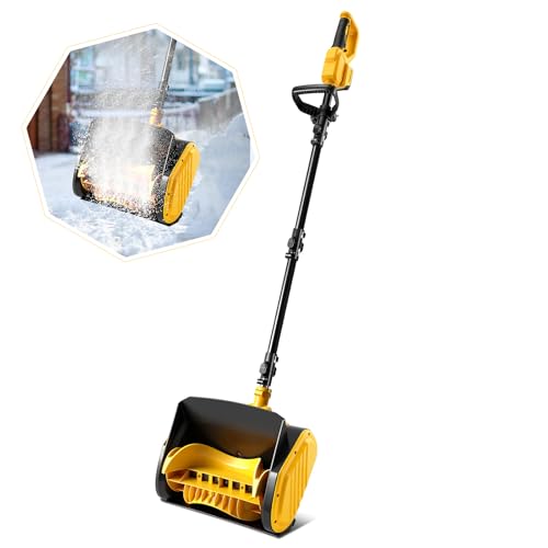 FormiPow Cordless Snow Shovel for Dewalt 20V Battery 1000W Brushless Electric Snow Blower 12 Wide & 6 Deep Clearing Lightweight Power Snow Shovel for Deck Steps Walkways (No Battery)