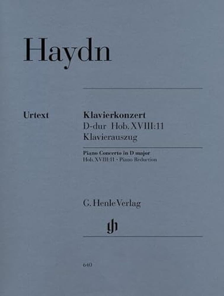 Concerto for Piano (Harpsichord) and Orchestra D major Hob. XVIII:11 - piano (harpsichord) and orchestra - piano reduction for 2 pianos - (HN 640): Instrumentation: 2 Pianos, 4-hands, Piano Concertos
