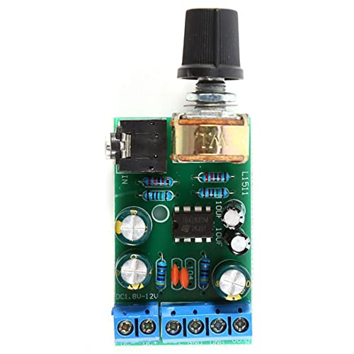 Carte d'amplificateur audio TDA2822M, carte d'ampli stéréo 2 canaux DC 1, 8-12 V 3, 5 mm AUX pour projets de bricolage de haut-parleurs