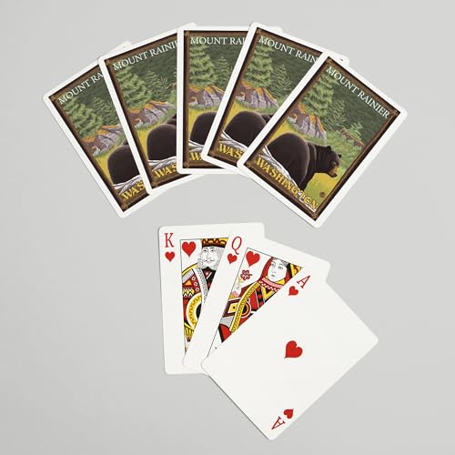 Baraja de Poker Lantern Press Black Bear, 52 Cartas miniatura 7