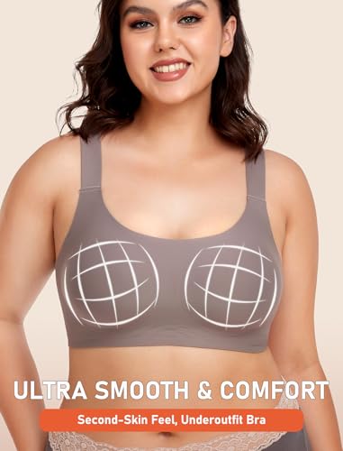 Image of Gailife Womens Wireless Push Up Bras for Women No Underwire Seamless Full Coverage Supportive T Shirt Everyday Bras -XS,GR