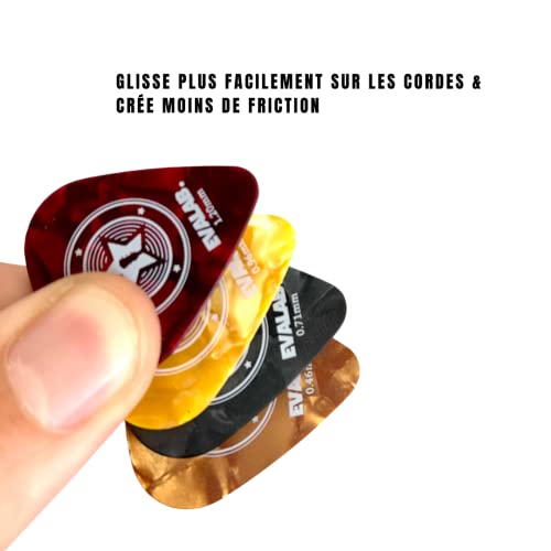 EVALAB. 20 Médiators Pour Guitare – 4 Épaisseurs 0.46mm, 0.71mm, 0.96mm et 1.2mm – Médiators Celluloïd – Lot Médiators… - Les Beatles, Paul McCartney, John Lennon, RIngo Starr, George Harrison EVALAB. 20 Médiators Pour Guitare - 4 Épaisseurs 0.46mm, 0.71mm, 0.96mm et 1.2mm - Médiators Celluloïd - Lot Médiators… – Image 4