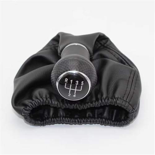 Image of HFSWWLKJ Shifter Lever Compatible with VW for Lupo 6X1 1999 2000 2001 2002 2003 2004 2005 2006 Car 5 Speed Gear Shift Knob Shifter Lever Stick Gaiter Boot Cover
