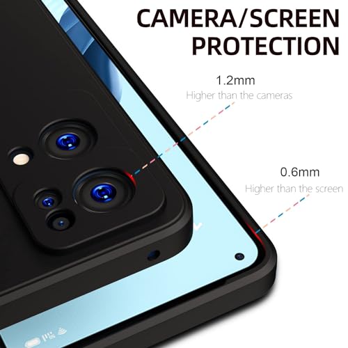 Image of BlazeTech for [ Oppo Reno 7 Pro 5G / Reno7 Pro 5G ] Liquid Silicone Back Case Cover Flexible |Inner Lining| with Camera Protection Back Cover for [ Oppo Reno 7 Pro 5G / Reno7 Pro 5G ] - Black