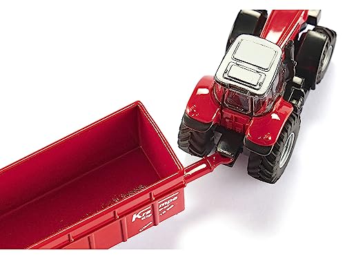 Tractor Massey Ferguson 8480 Dyna VT con Remolque 1/87 miniatura 2