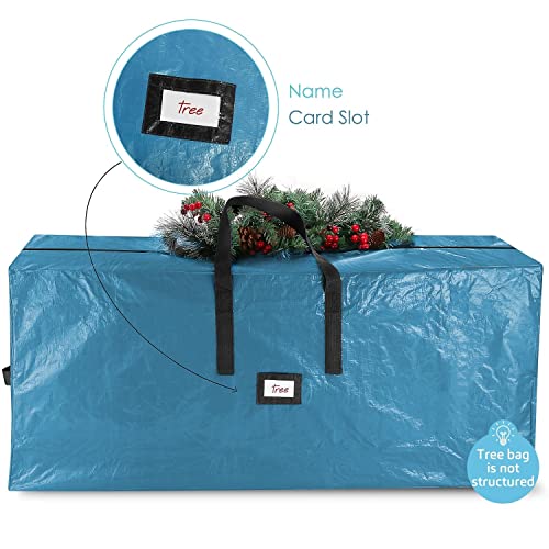 Image of Hearth & Harbor 9 ft Christmas Tree Storage Bag - Artificial Christmas Tree Bag with Reinforced Handles, Dual Zipper, Wide Opening - Large Storage Container for Trees and Decorations