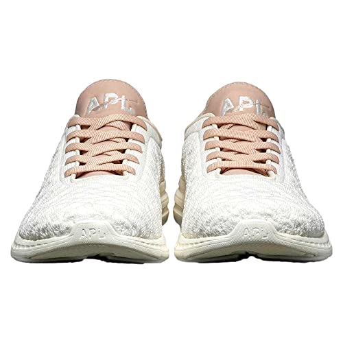APL Athletic Propulsion Labs Women's Techloom Phantom Shoe, Ivory/Rose Dust, 73