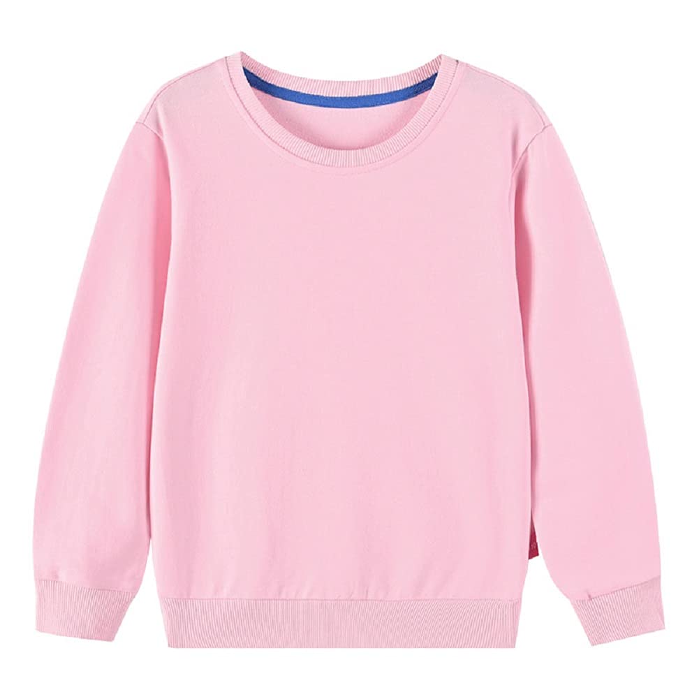 MSGRAY Boys Girls Tshirts Thin Crewneck Sweatshirts Toddler Baby Sweatshirt Solid Cotton Soft Long Sleeve Active Pullover