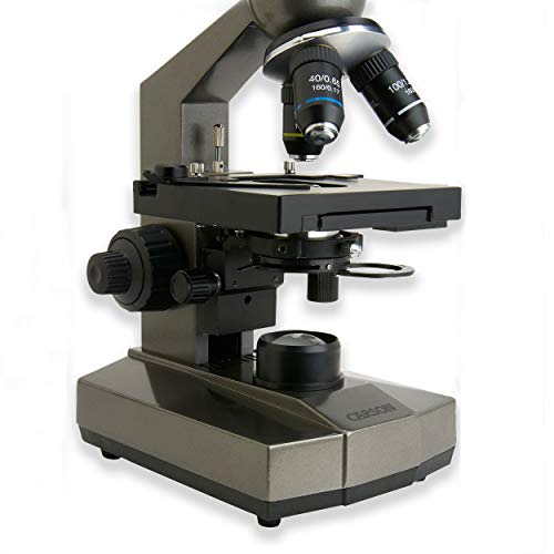 Image of Carson Intermediate 100x-1000x Biological Microscope with Mechanical Stage (MS-100)