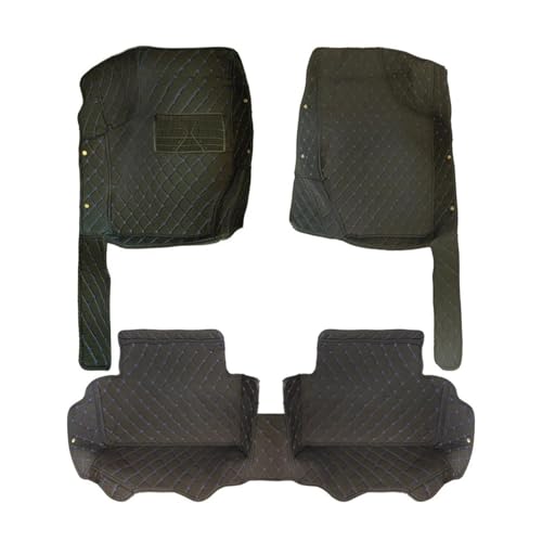 Tapis de sol voiture pour Land Rover Discovery Sport 2015 revêtement de sol noir et bleu
