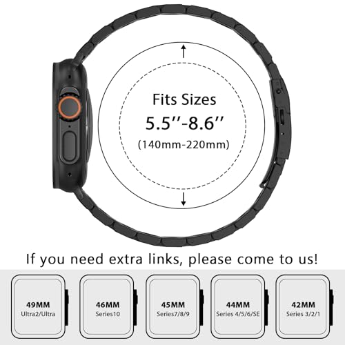 Correa de reloj de acero inoxidable compatible con Apple Watch miniatura 4