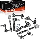A-Premium Set of 8, Front & Rear Sway Bar Link, Inner Outer Tie Rod End, Compatible with Mazda RX-8 2004-2011, R2 1.3L