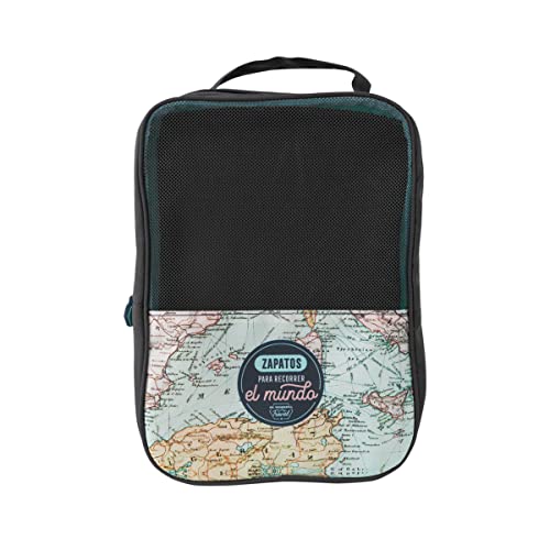 Bolsa de viaje organizadora de zapatos - Zapatos para recorrer el mundo - Mr. Wonderful, Multicolor
