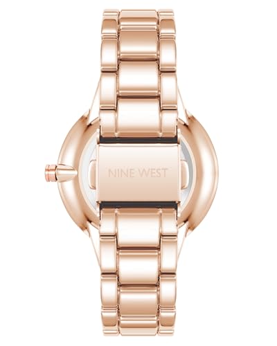 Image of Nine West Women's Crystal Accented Bracelet Watch
