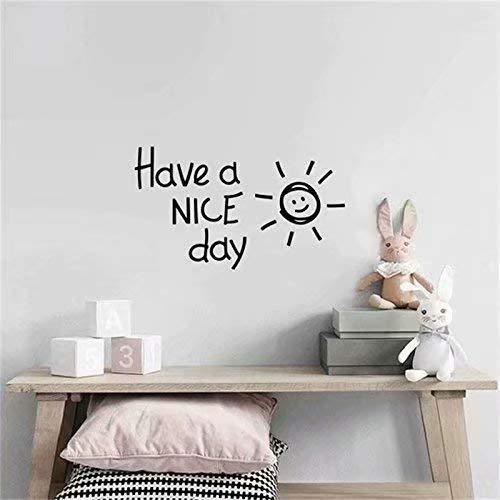 SUNXIN Pegatina todo comienza con un sue?o para dormitorios color negro Decoracion pared Estilo único