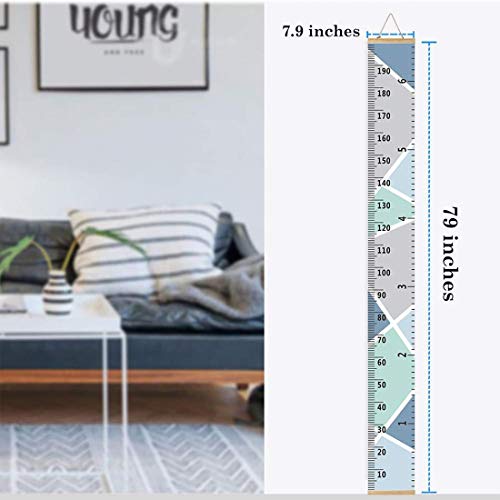 Growth Chart Wall Hanging, Portable Kids Wall Ruler Removable Height Measure Chart For Boys Girls Growth Ruler From Baby To Adult For Child's Room Decoration 79''7.9'' #TOP1