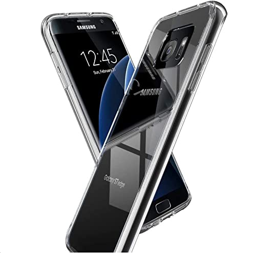 COQTEL® Cover per Samsung Galaxy S7 Edge a 360° trasparente protezione integrale in silicone antiurto