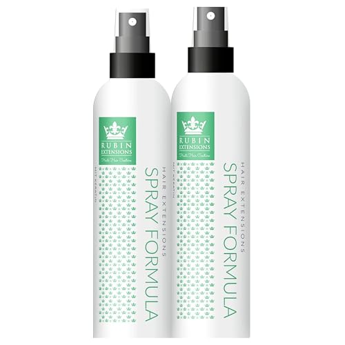 Kératine pour extensions et perruques : spray réparateur et démêlant Rubin Extensions 2x200ml