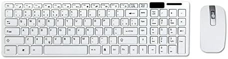 Kit Teclado ABNT2 e Mouse Sem Fio Branco K-06 Wireless USB Ultra ...