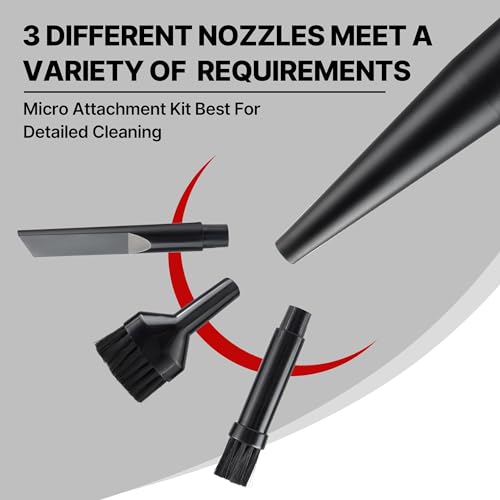 Image of Shop-Vac Micro Cleaning Nozzle Kit, 1-1 /4 inch Vacuum Attachments, 6 Pieces | Detailed-Cleaning Attachments for Compact Wet Dry Shop Vacuum, Storage Bag Included