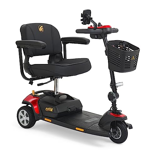 Golden Technologies Buzzaround XL GB121-STD - 3-Wheel Mobility Scooter – Compact, Portable Travel Scooter for Adults & Seniors, Disassembles for Easy Transport
