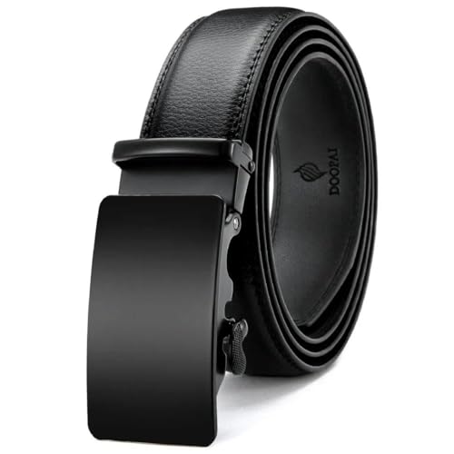 Men's Automatic Buckle Belt, Pu Leather Business Belt, 3.4Cm Casual Belt Tkpc-Pvc 125cm2