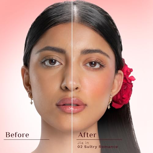 Image of Pilgrim 3-in-1 Face Palette | Blush, Highlighter & Contour Face Makeup Kit | Highly Pigmented & Long Lasting | 12g (Sultry Romance -02)