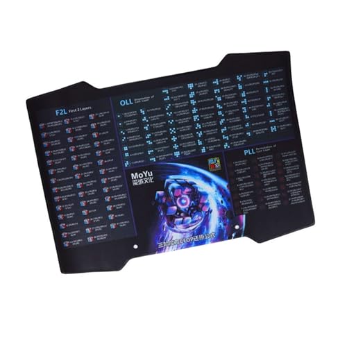 CuberSpeed MoYu CFOP Cube Mat for Magic Cube Competition Mat Black Moyu Cubing mat for Speed Cube Timer