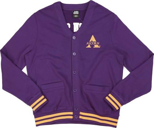 Big Boy Alcorn State S6 Mens Cardigan [Purple] - ID#71046-139-85-0-0